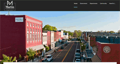 Desktop Screenshot of cityofmartin.net