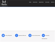 Tablet Screenshot of cityofmartin.net